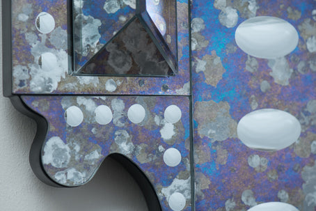 Serenissima Large Venetian Style mirror with Antiqued glass border