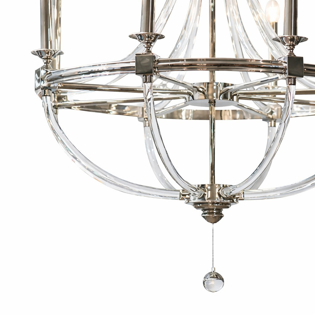 Grosvenor Nickel &amp; Glass Chandelier