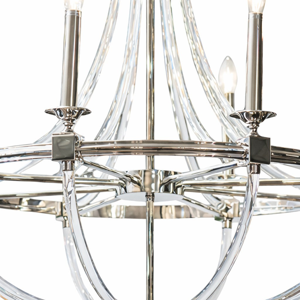 Grosvenor Nickel &amp; Glass Chandelier