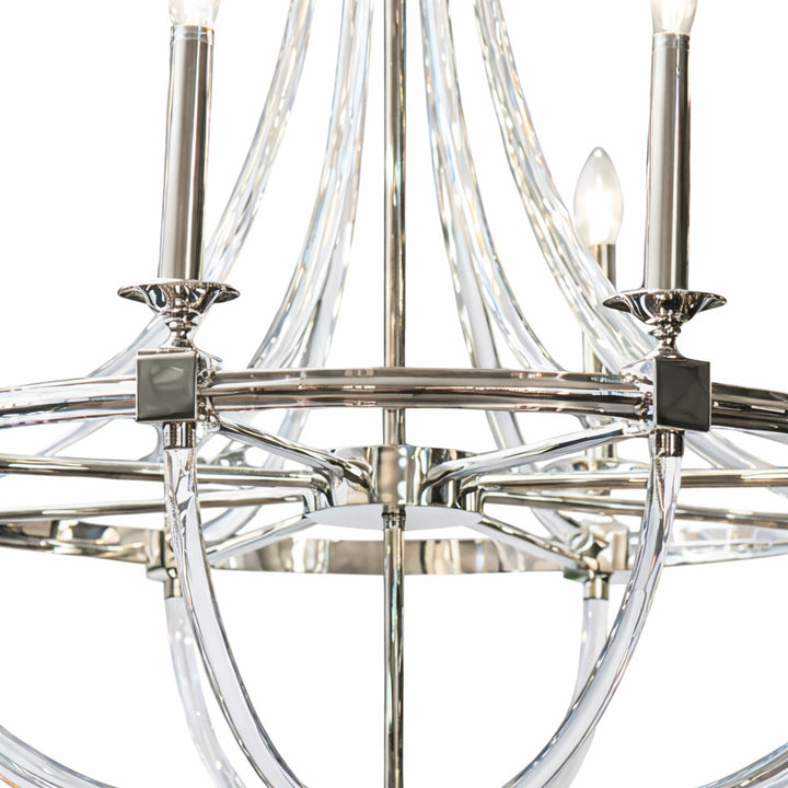 Grosvenor Nickel &amp; Glass Chandelier