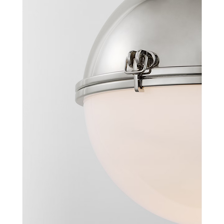 Adrian Large Globe Pendant in Polished Nickel