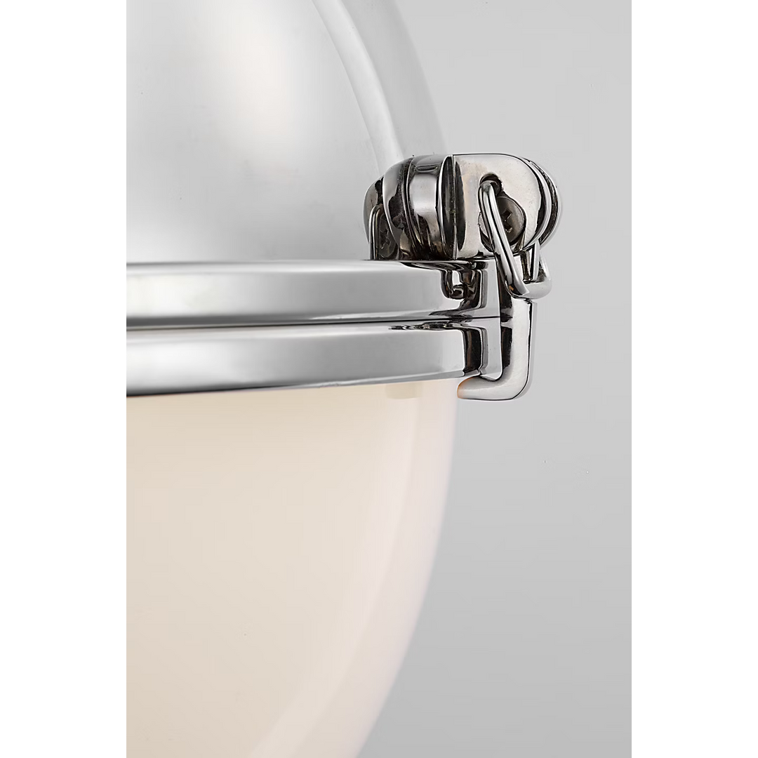 Adrian Large Globe Pendant in Polished Nickel