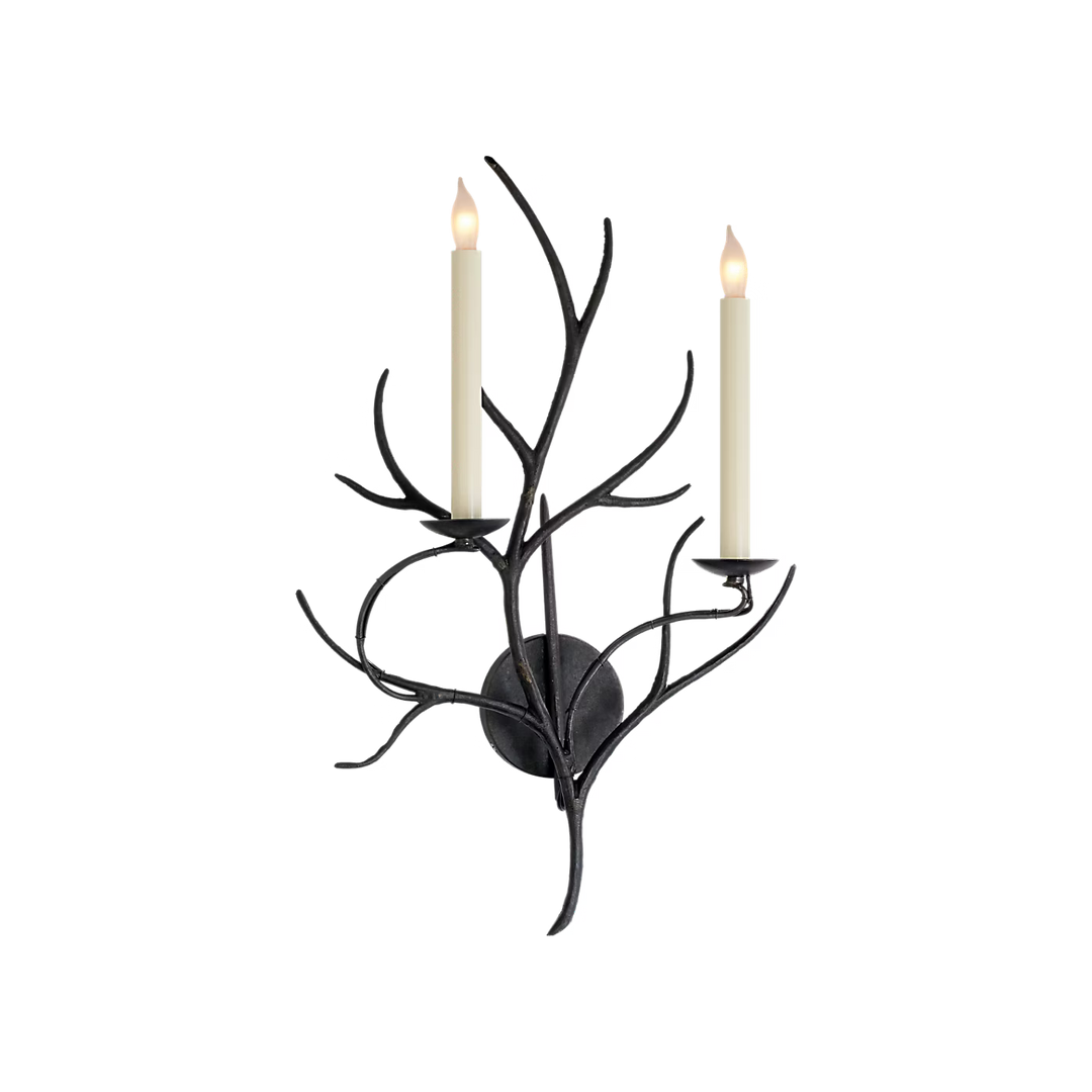 Branch Sconce in Aged Iron