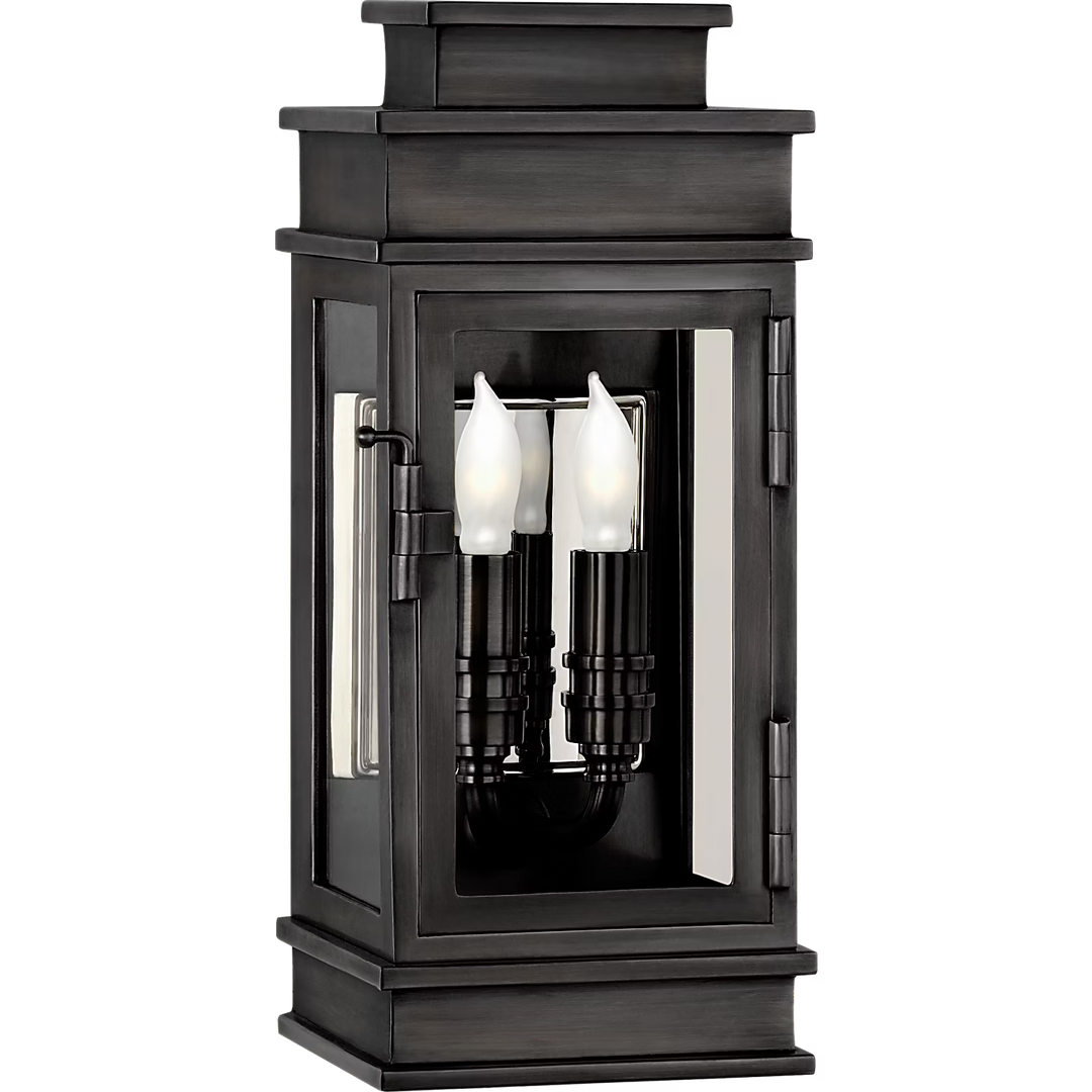 Linear Mini Wall Lantern in Bronze