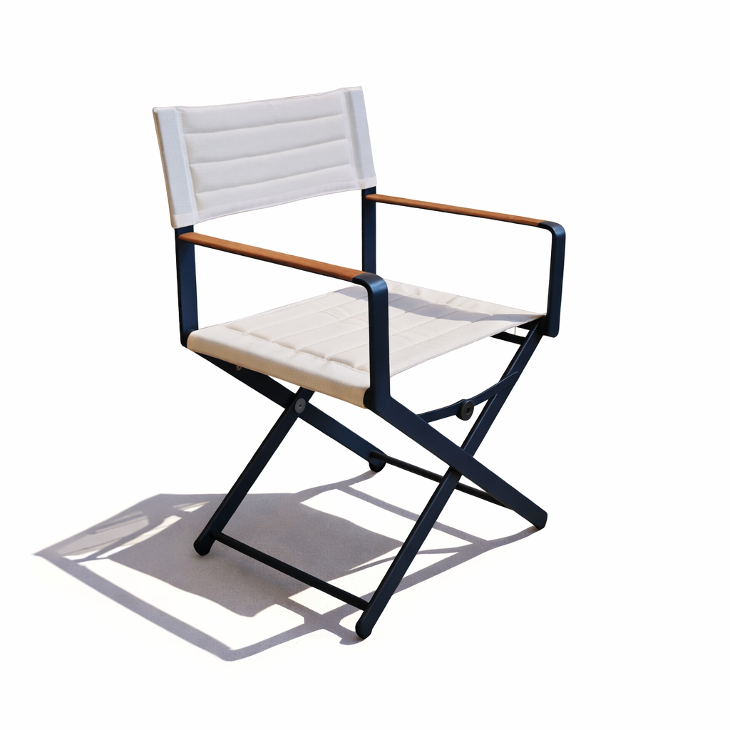 Chic Folding Chair in Navy