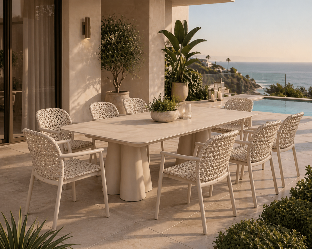 Lilie Dining Armchair with Sand frame