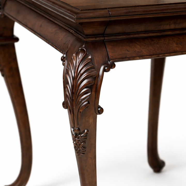 Medium Brown Mahogany Side Table with drawer