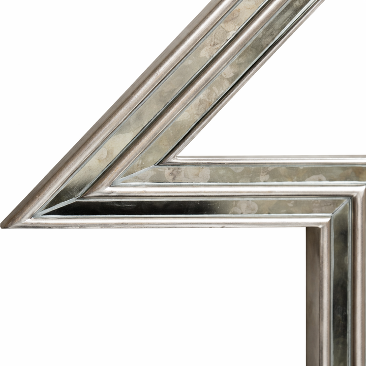 Celeste Mirror in Antique Silver Leaf