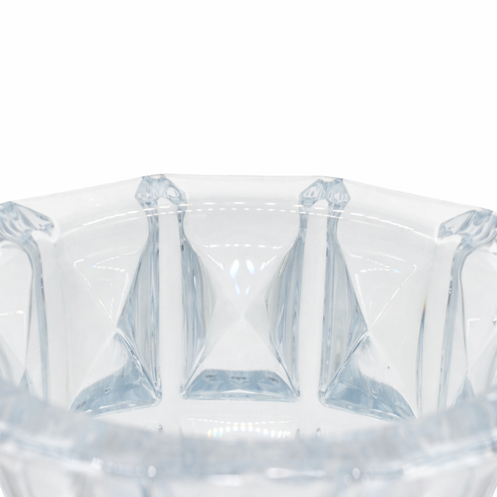 William Crystal Faceted Vase