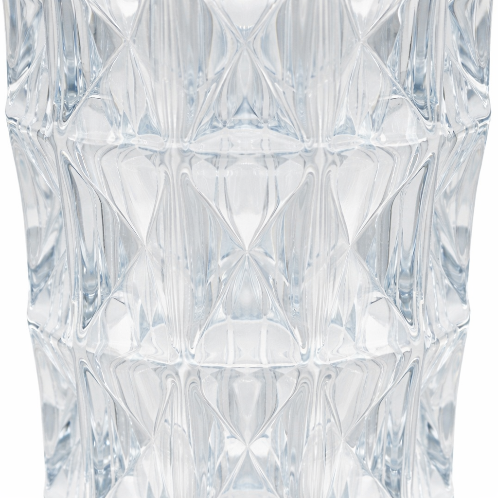 William Crystal Faceted Vase