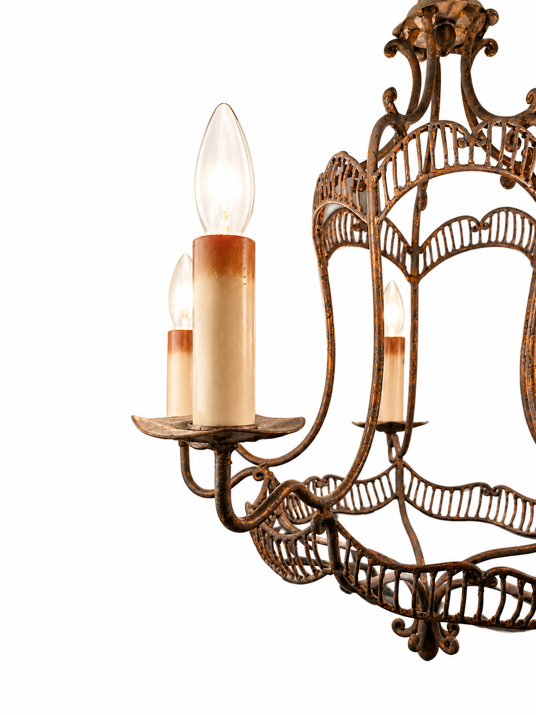 Charisse Chandelier in Aged Iron
