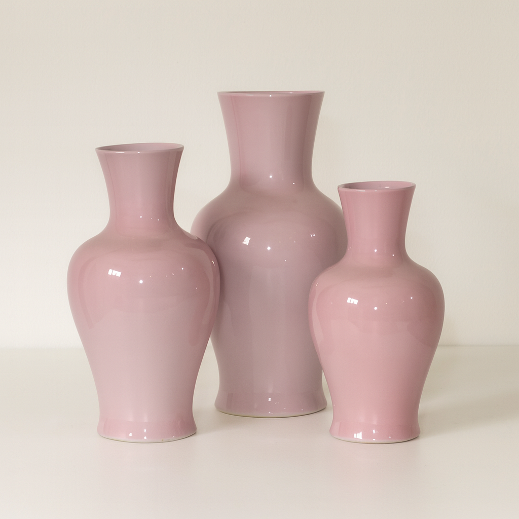 Primrose Pink Large Porcelain Vase