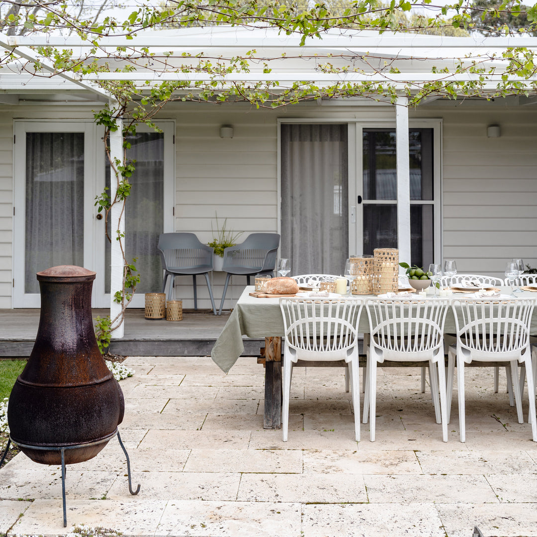 Island Wrapped Natural Hurricane/Vase - X Large