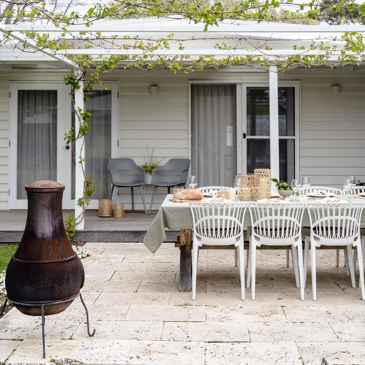 Island Wrapped Natural Hurricane/Vase - X Large