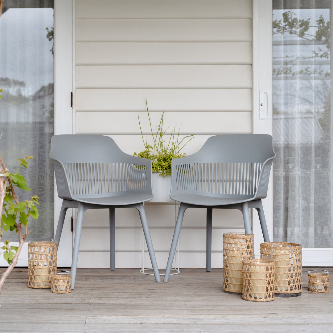 Island Wrapped Natural Hurricane/Vase - X Large