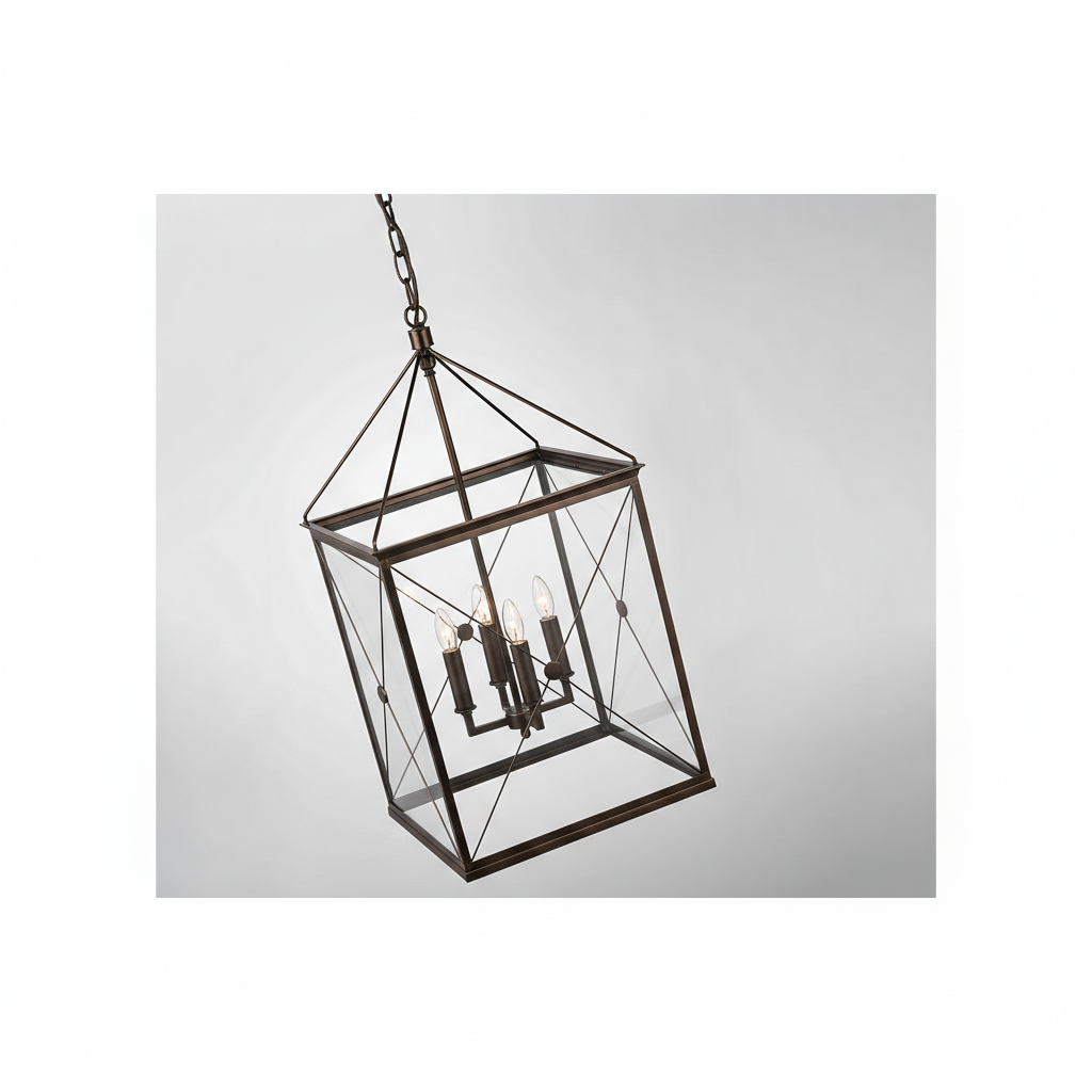 Rossi Medium Lantern in Bronze