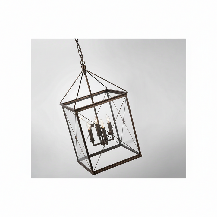 Rossi Medium Lantern in Bronze