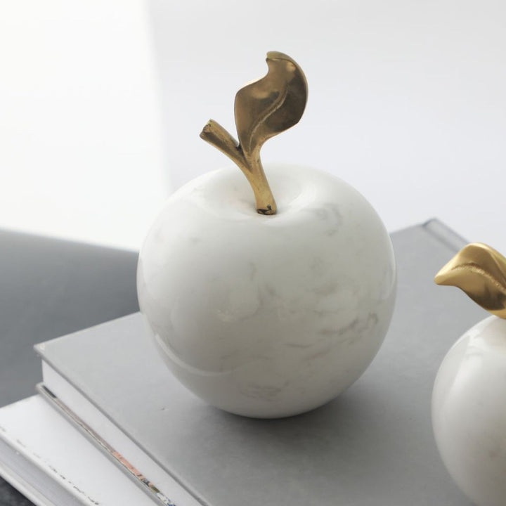 White Marble Apple - Large