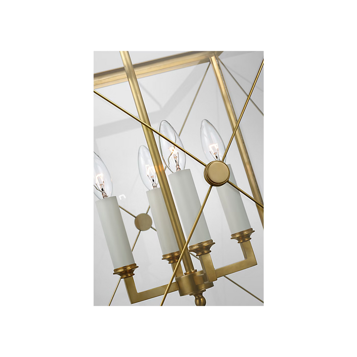 Rossi Medium Lantern in Antique Burnished Brass