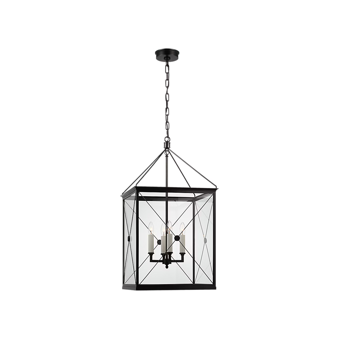 Rossi Medium Lantern in Bronze
