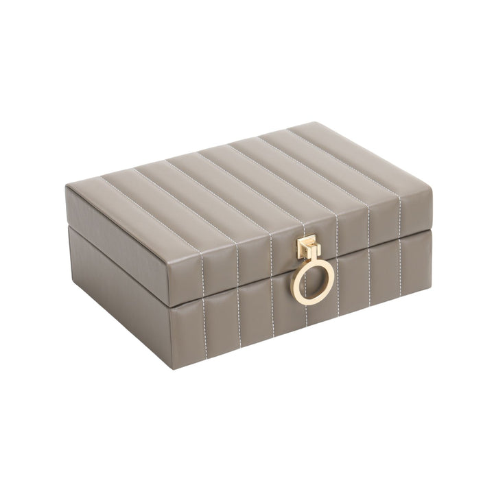Deauville Mink Faux Leather Storage Box - Large