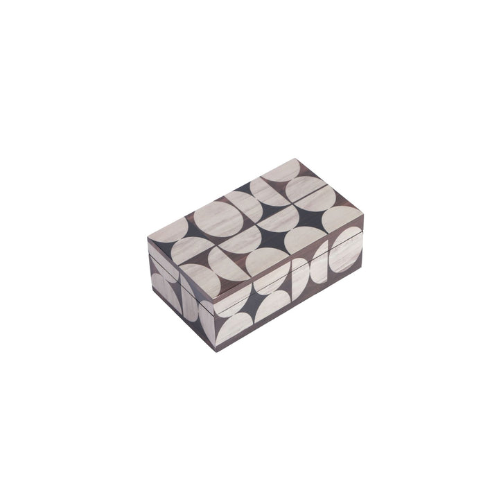 Politura Glossy Geometric timber Inlay Box - Small