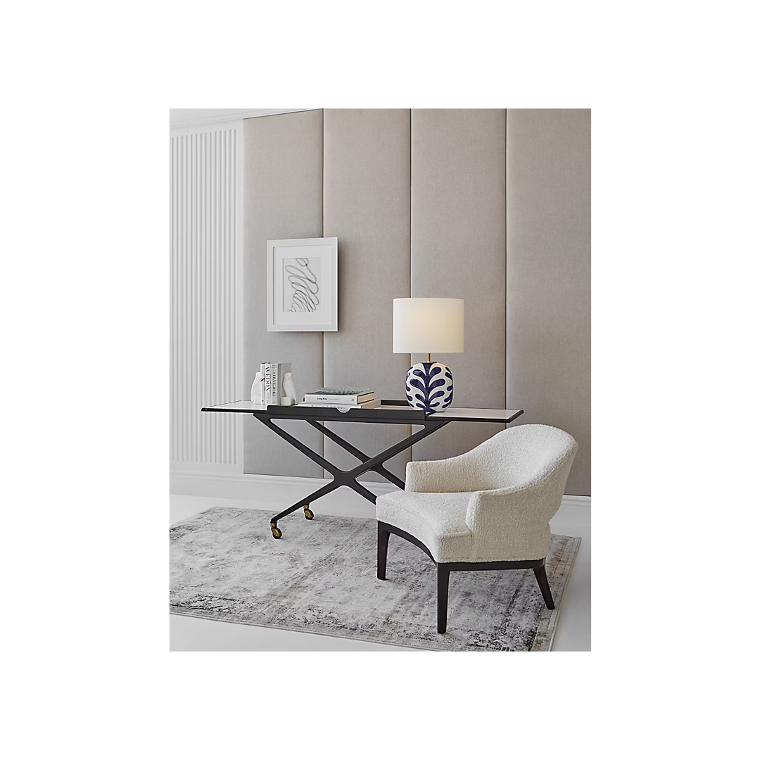Parkwood Medium Table Lamp in New White &amp; Cobalt