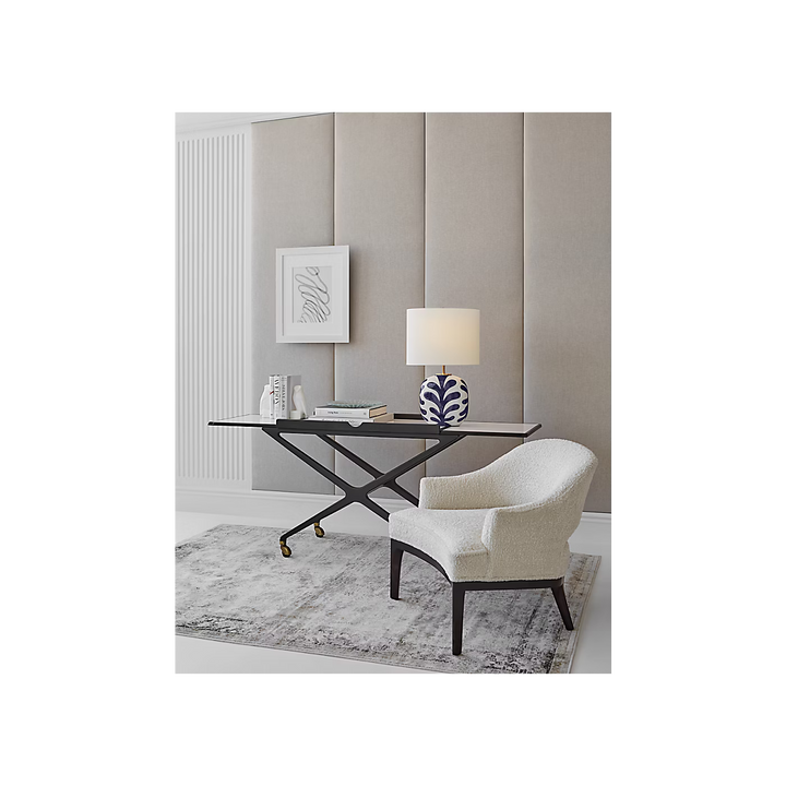 Parkwood Medium Table Lamp in New White &amp; Cobalt