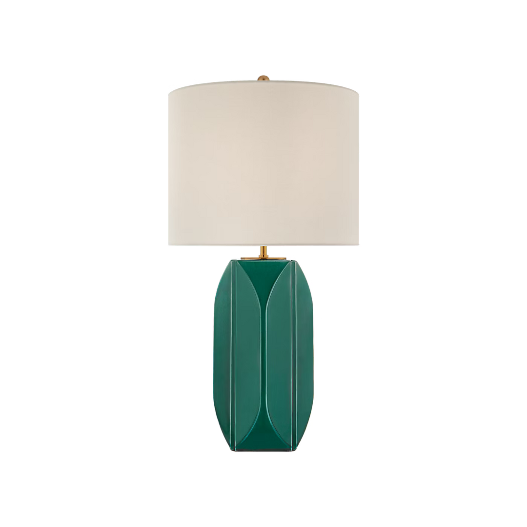 Carmilla Medium Table Lamp in Emerald Crackle