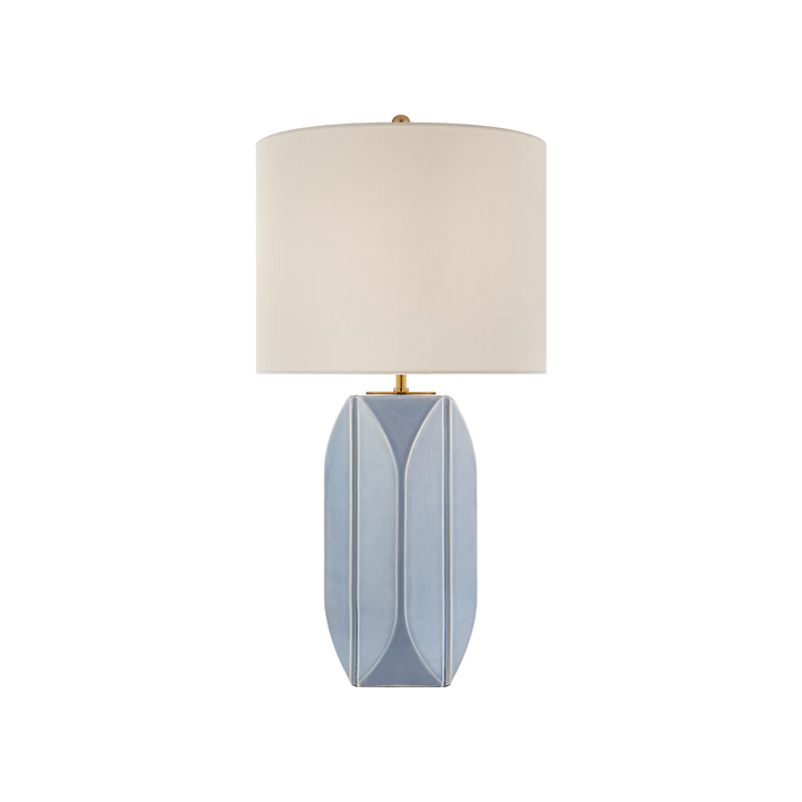 Carmilla Medium Table Lamp in Polar Blue Crackle