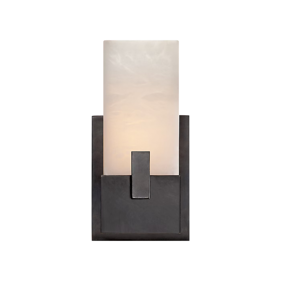Covet Short Clip Bath Sconce in Bronze