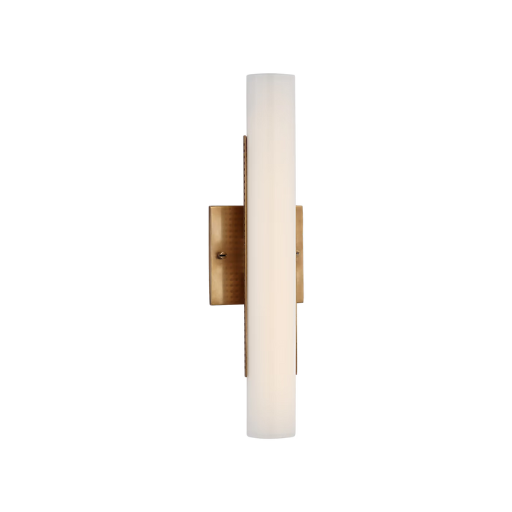 Precision 15" Bath Light - Antique Burnished Brass with White Glass