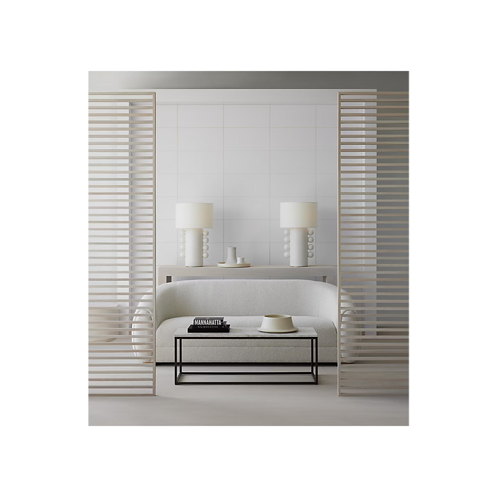 Tiglia Tall Table Lamp in Plaster White