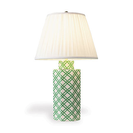 Bamboo Trellis Hexagonal Lamp & Shade