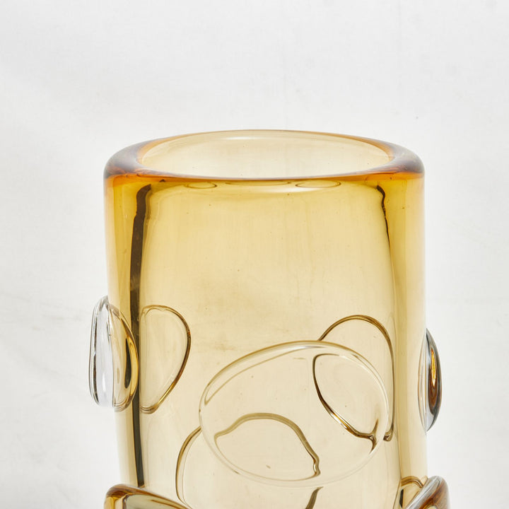 Amber Bubble Vase - Small