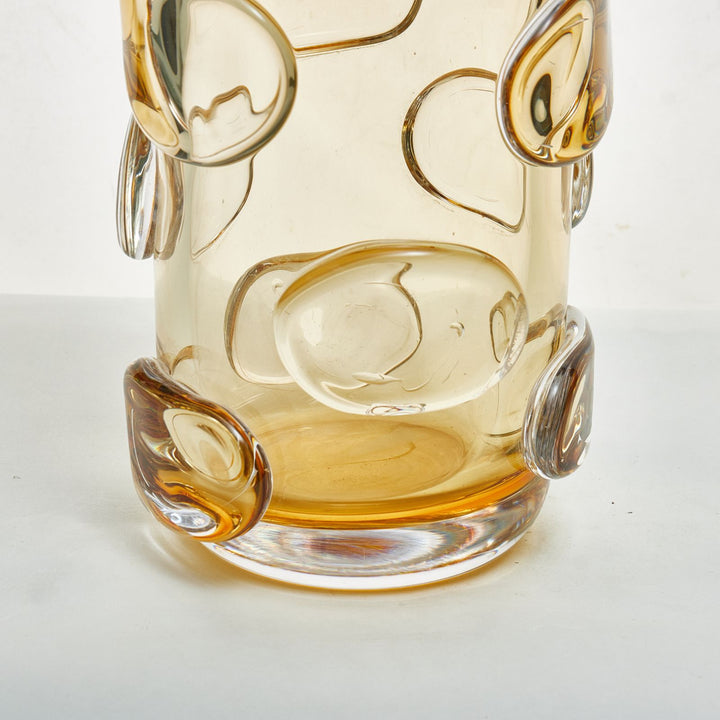 Amber Bubble Vase - Small