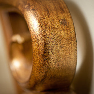 Edward Gold Mirror with Swirl Carving