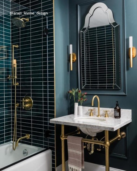 Rousseau Small Bath Sconce in Antique Burnished Brass