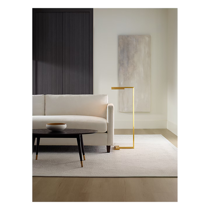 Dessau 38 Floor Lamp in Natural Brass