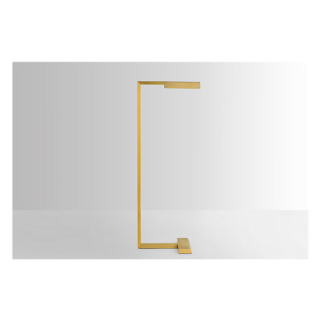 Dessau 38 Floor Lamp in Natural Brass