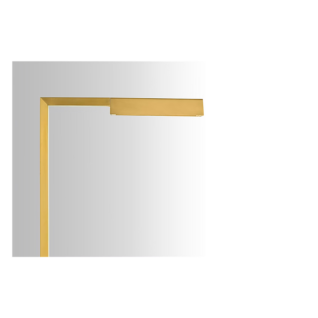 Dessau 38 Floor Lamp in Natural Brass