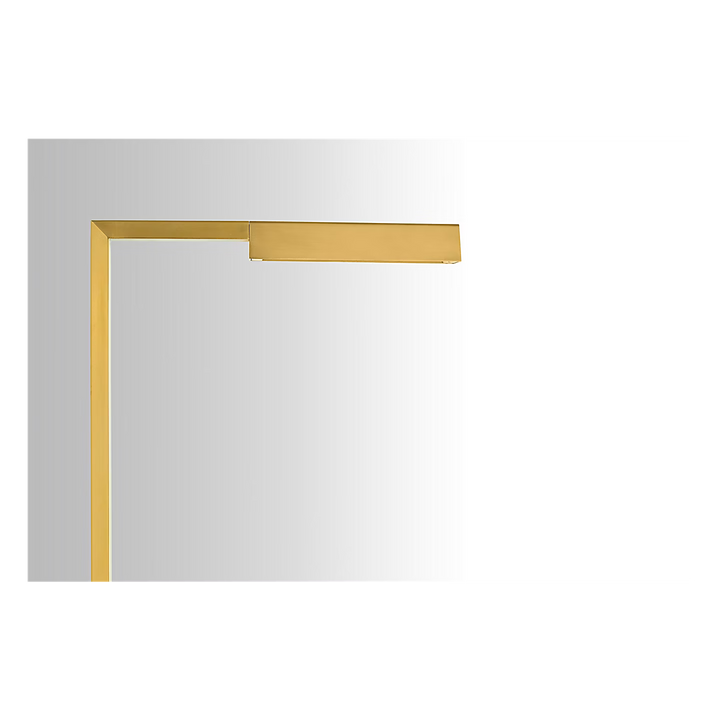Dessau 38 Floor Lamp in Natural Brass