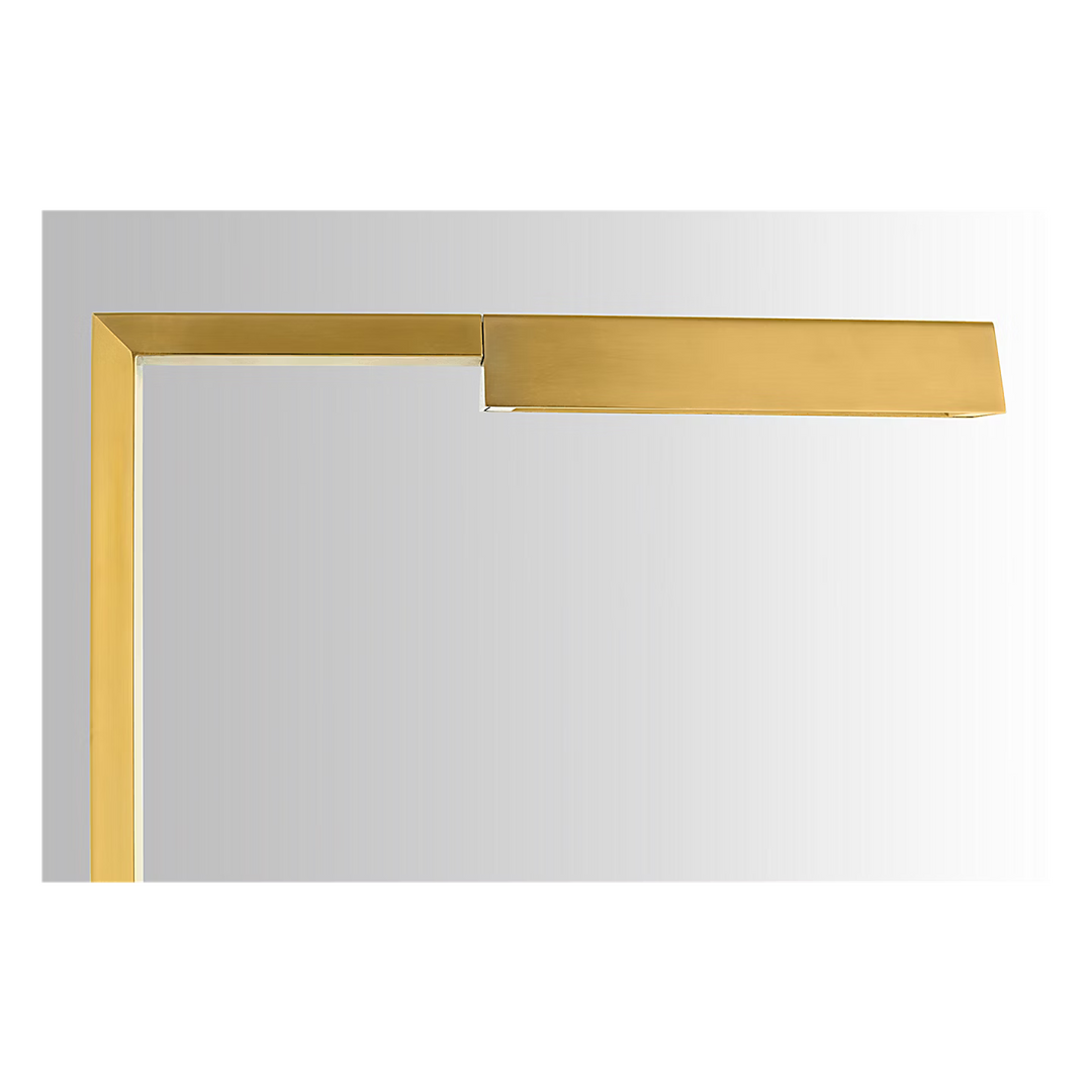 Dessau 38 Floor Lamp in Natural Brass