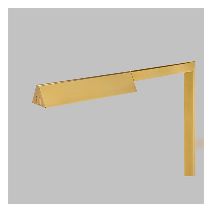 Dessau 38 Floor Lamp in Natural Brass