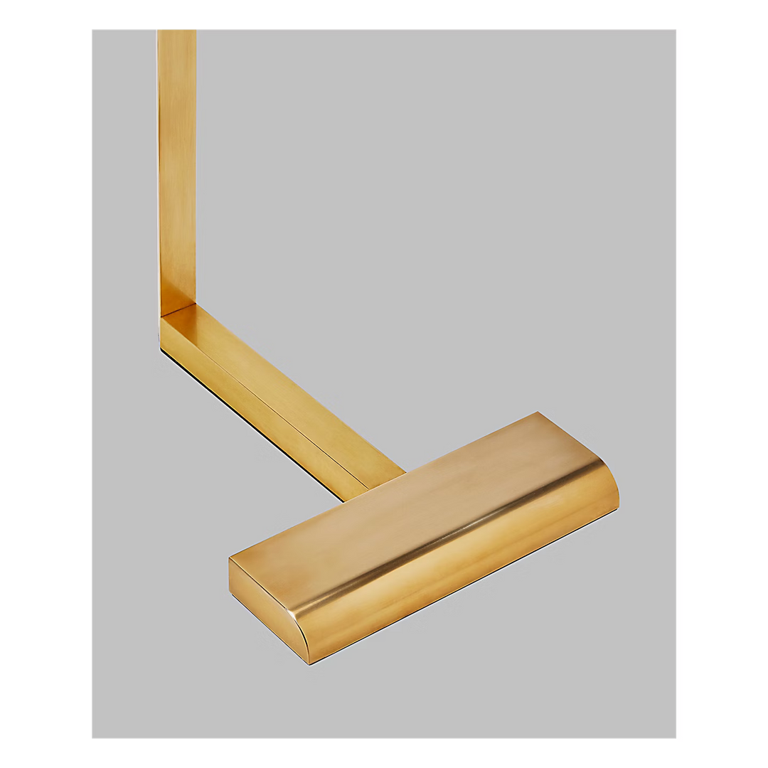 Dessau 38 Floor Lamp in Natural Brass