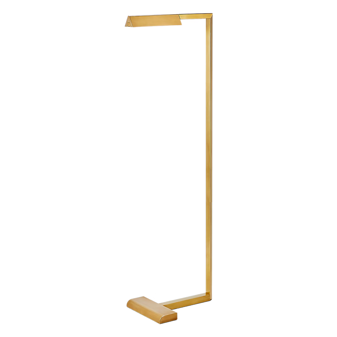 Dessau 38 Floor Lamp in Natural Brass