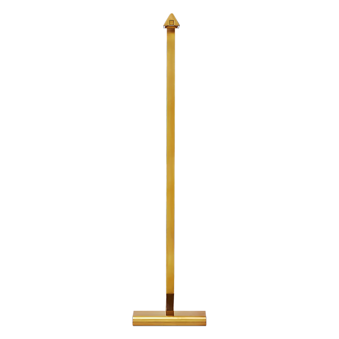 Dessau 38 Floor Lamp in Natural Brass