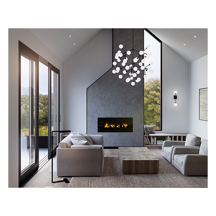 Dessau 38 Floor Lamp in Nightshade Black