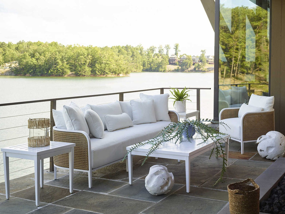 Havana Sofa - Chalk/Natural Cane