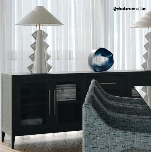 Senso Large Table Lamp in Ivory